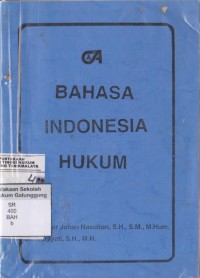BAHASA INDONESIA HUKUM