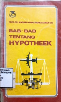 Bab-Bab Tentang Hypotheek