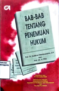 BAB-BAB TENTANG PENEMUAN HUKUM