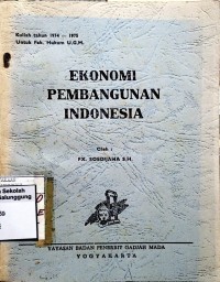 EKONOMI PEMBANGUNAN INDONESIA