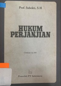 HUKUM PERJANJIAN