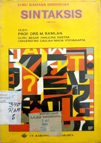 ILMU BAHASA INDONESIA SINTAKSIS