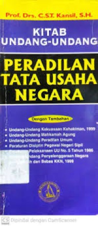 KITAB UNDANG-UNDANG PERADILAN TATA USAHA NEGARA