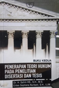 PENERAPAN TEORI HUKUM PADA PENELITIAN JILID II