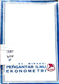 PENGANTAR ILMU EKONOMETRI
